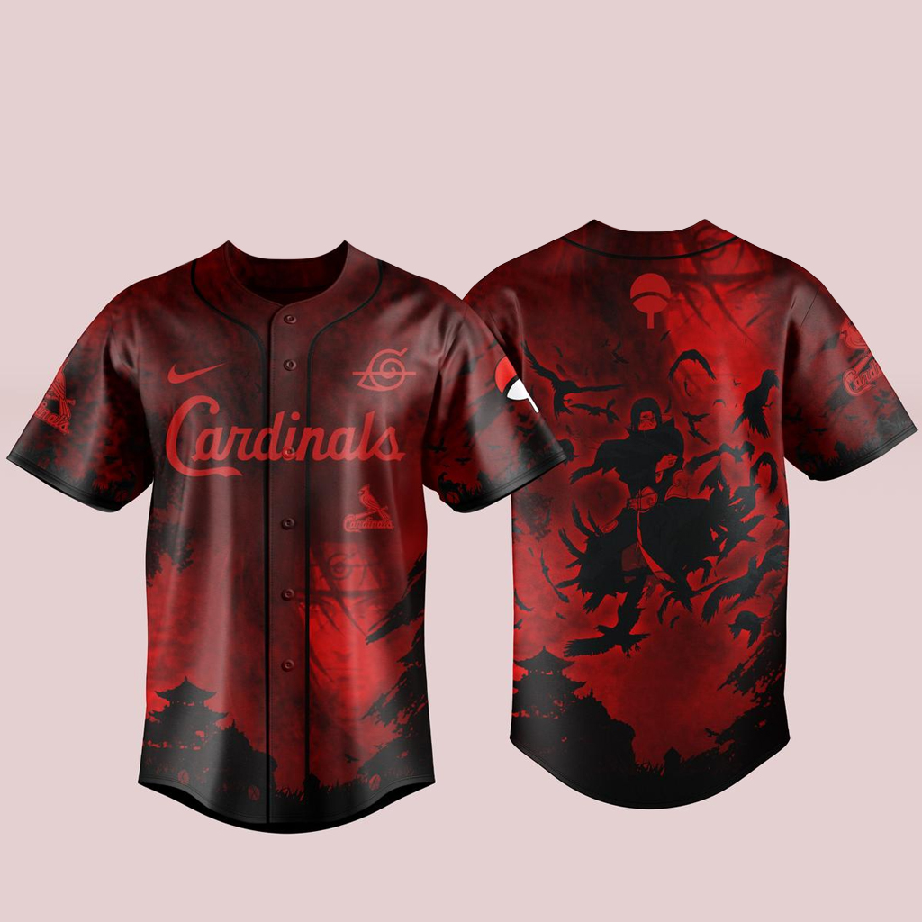 St. Louis Cardinals x Itachi Uchiha 2026 Baseball Jersey 1 St. Louis Cardinals x Itachi Uchiha 2026 Baseball Jersey