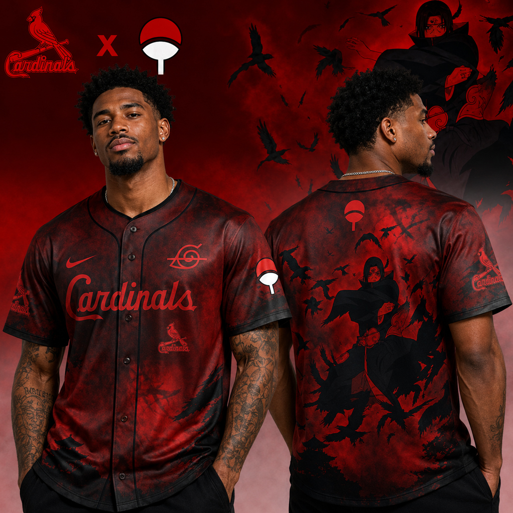 St. Louis Cardinals x Itachi Uchiha 2026 Baseball Jersey 3 St. Louis Cardinals x Itachi Uchiha 2026 Baseball Jersey