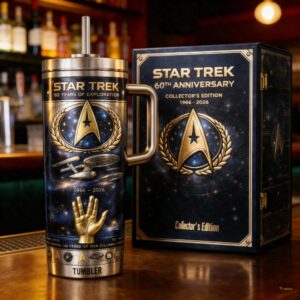 Unisex Star Trek 60Th Anniversary 1966-2026 Graphic Tumbler for Fans