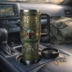 Unisex Star Wars Boba Fett 50 Years 1977 2027 Anniversary Graphic Tumbler for Fans