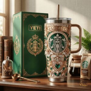 Unisex Starbucks With Handle Graphic Tumbler for Fans