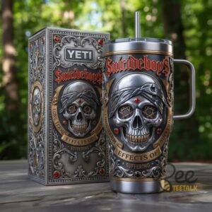 Unisex Suicide Boys With Handle Graphic Tumbler for Fans