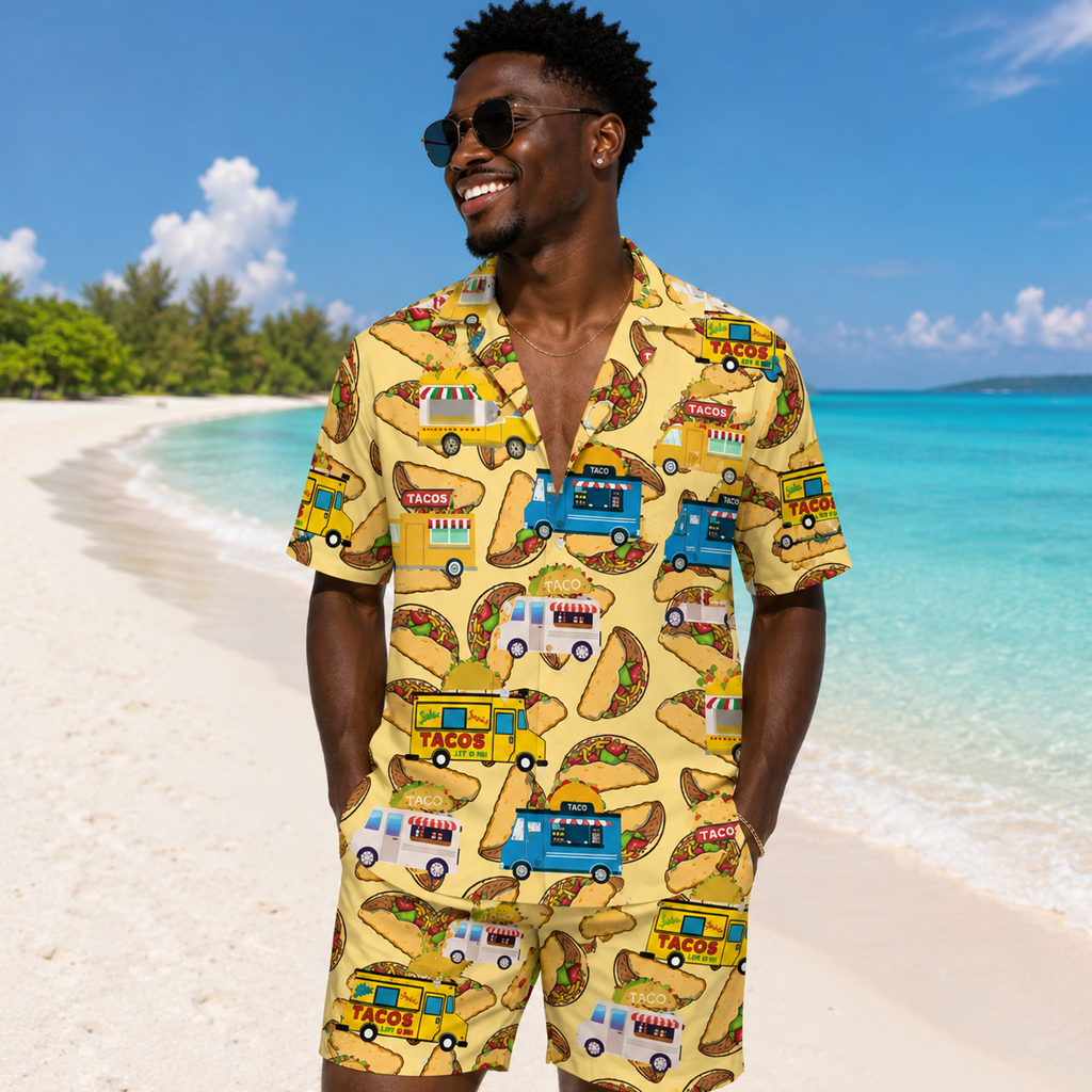 Taco Truck Hawaiian Shirt And Shorts 2 Taco Truck Hawaiian Shirt And Shorts
