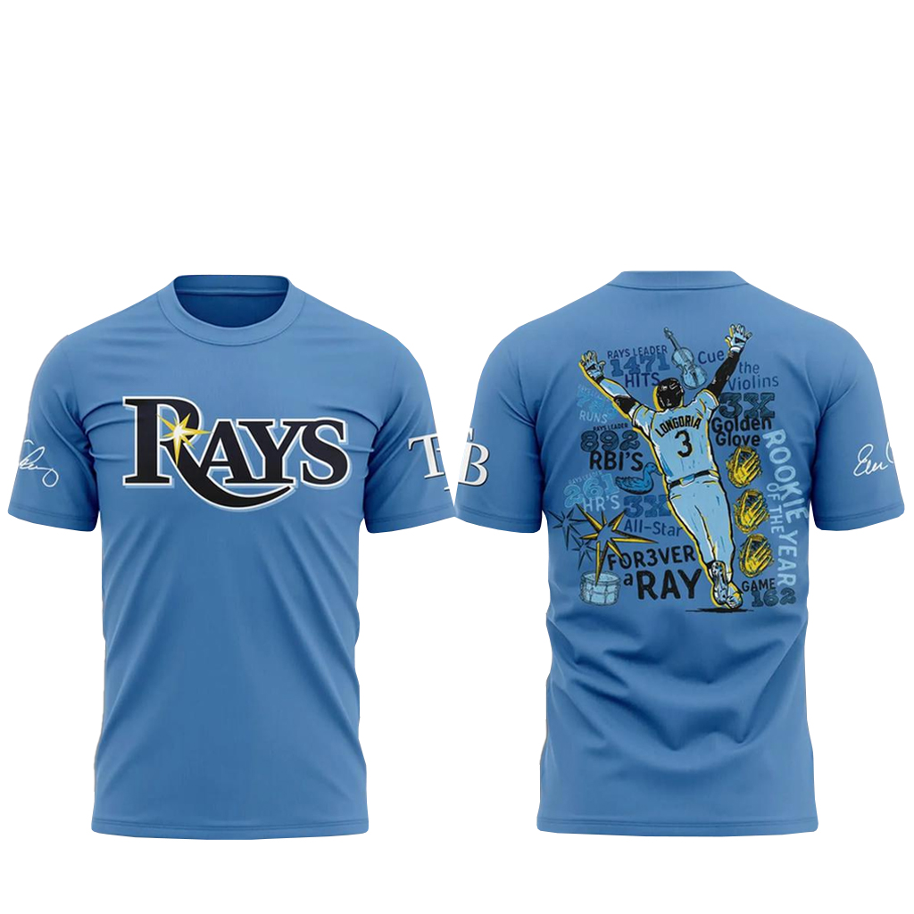 Tampa Bay Rays 2026 Evan Longoria Thank You for the Memories Shirt 1 Tampa Bay Rays 2026 Evan Longoria Thank You for the Memories Shirt