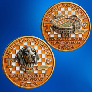 Tennessee Volunteers 135th Anniversary Commerative Coin