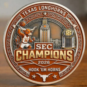 Texas Longhorns SEC Champions 2026 Hook 'Em Horns Commemorative Coin