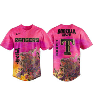 Texas Rangers King of Monsters Baseball Jersey