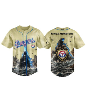 Texas Rangers x Godzilla 2026 King Of The Monsters Baseball Jersey