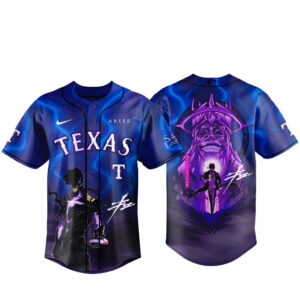 Texas Rangers x Solo Leveling Night 2026 Baseball Jersey Version 1