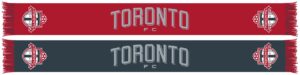 Toronto FC Two Tone Graphic Scarf - Soccer Fan Winter Accessory