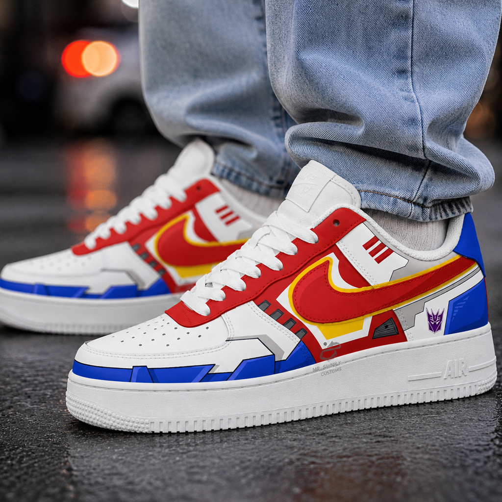 Transformers Starscream 2026 Graphic Air Force 1 Shoes Sneakers for Transformers Fans 2 Transformers Starscream 2026 Graphic Air Force 1 Shoes Sneakers for Transformers Fans