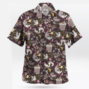 Trash Mammals Hawaiian Shirt Raccoon, Skunk, Opossum Vibes