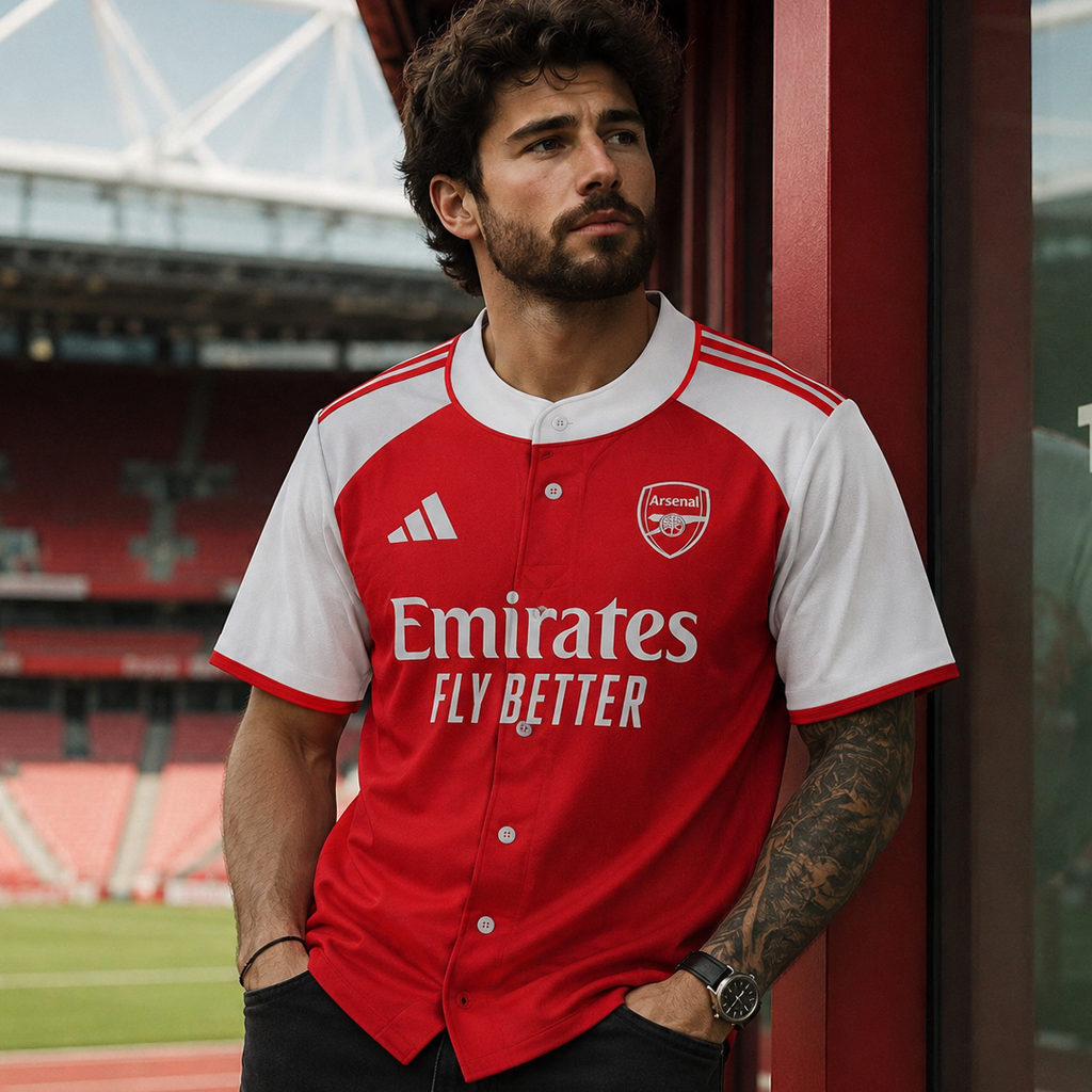 Unisex Arsenal Premier Champions Signature 2026 Baseball Jersey – Football Fan Button-Up Shirt 2 Unisex Arsenal Premier Champions Signature 2026 Baseball Jersey – Football Fan Button-Up Shirt