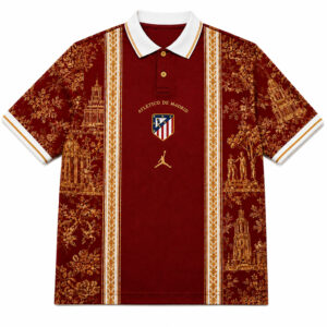 Unisex Atletico Madrid FC x Heritage Paris Graphic Polo Shirt 2026 for Soccer Fans