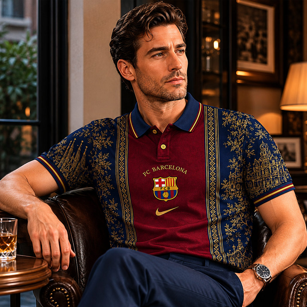 Unisex Barcelona FC x Heritage Paris Graphic Polo Shirt 2026 for Soccer Fans Version 2 2 Unisex Barcelona FC x Heritage Paris Graphic Polo Shirt 2026 for Soccer Fans Version 2