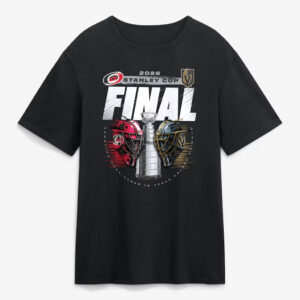 Unisex Carolina Hurricanes vs Vegas Golden Knights 2026 Stanley Cup Final Matchup Graphic Shirt for Hockey Fans