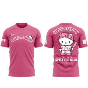 Unisex Chicago White Sox Hello Kitty Night 2026 Pink Graphic Shirt for Baseball Fans