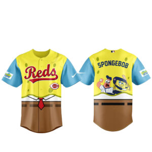 Unisex Cincinnati Reds SpongeBob Night Graphic Baseball Jersey 2026 for Baseball Fans