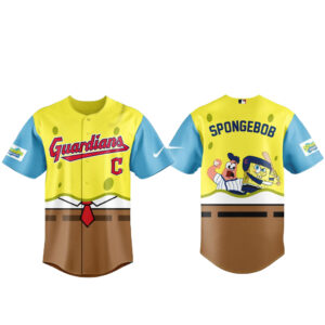 Unisex Cleveland Guardians SpongeBob Night Graphic Baseball Jersey 2026 for Baseball Fans