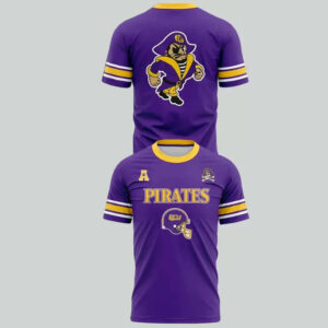 Unisex East Carolina Pirates Classic Homecoming Graphic T-Shirt for College Sports Fans