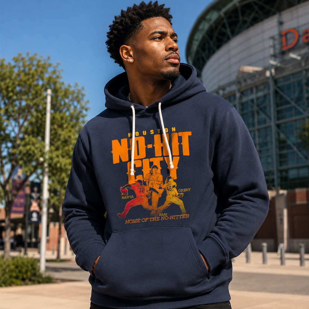 Unisex Houston No-No City Graphic Shirt Featuring Tatsuya Imai Steven Okert and Alimber Santa for Baseball Fans 3 Unisex Houston No-No City Graphic Hoodie Featuring Tatsuya Imai Steven Okert and Alimber Santa for Baseball Fans