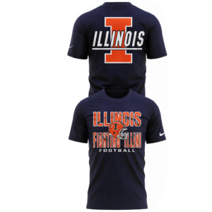 Unisex Illinois Fighting Illini 2026 Navy Graphic T-Shirt for College Sports Fans