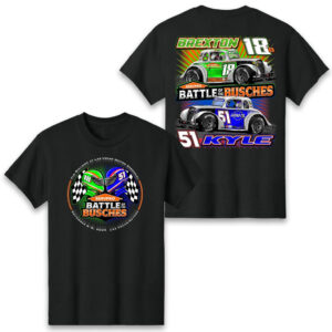 Unisex Kyle Busch Family Battle Of The Busches Graphic Shirt for Racing Fans