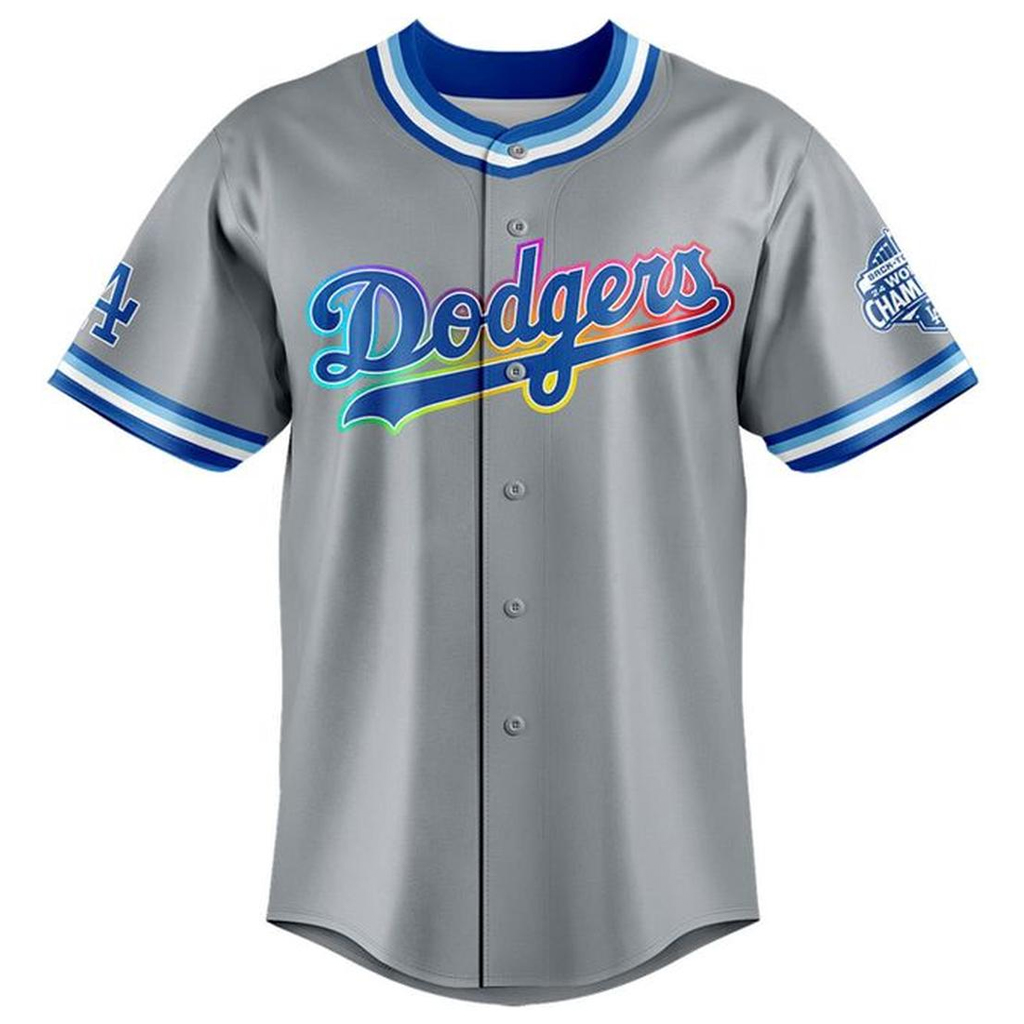 Unisex Los Angeles Dodgers Pride Night 2026 The Champs Baseball Jersey for Baseball Fans 2 Unisex Los Angeles Dodgers Pride Night 2026 The Champs Baseball Jersey for Baseball Fans