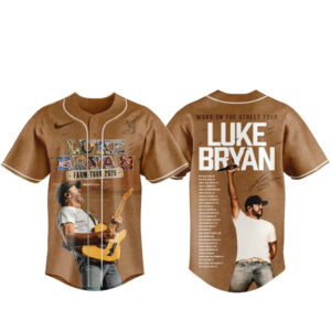 Unisex Luke Bryan Word On The Street Tour 2026 Baseball Jersey for Music Fans