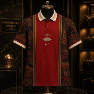 Unisex Manchester United FC x Heritage Paris Graphic Polo Shirt 2026 for Soccer Fans