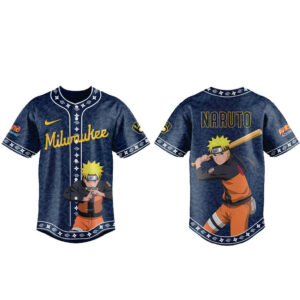 Unisex Milwaukee Brewers Naruto Ninja Legend Night Graphic Baseball Jersey 2026 for Baseball Fans
