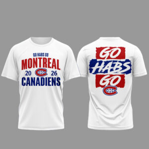 Unisex Montreal Canadiens Go Habs Go Champions Graphic T-Shirt 2026 for Hockey Fans