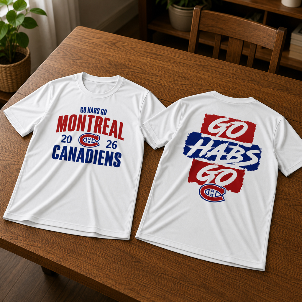 Unisex Montreal Canadiens Go Habs Go Champions Graphic Shirt 2026 for Hockey Fans 2 Unisex Montreal Canadiens Go Habs Go Champions Graphic T-Shirt 2026 for Hockey Fans