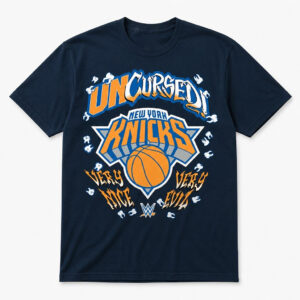 Unisex New York Knicks Danhausen Uncursed 2026 Graphic Shirt for Basketball Fans