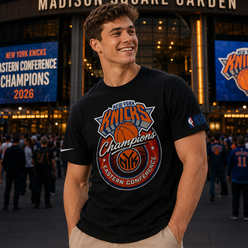 Unisex New York Knicks Eastern Conference Champions Black Graphic Shirt 2026 for Basketball Fans 3 Unisex New York Knicks Eastern Conference Champions Black Graphic Shirt 2026 for Basketball Fans