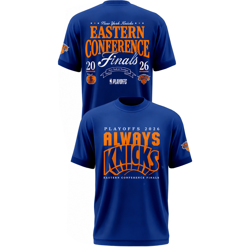 Unisex New York Knicks Playoff Graphic Shirt – Eastern Conference Game 1 Fan Tee 1 Unisex New York Knicks Playoff Graphic T-Shirt – Eastern Conference Game 1 Fan Tee