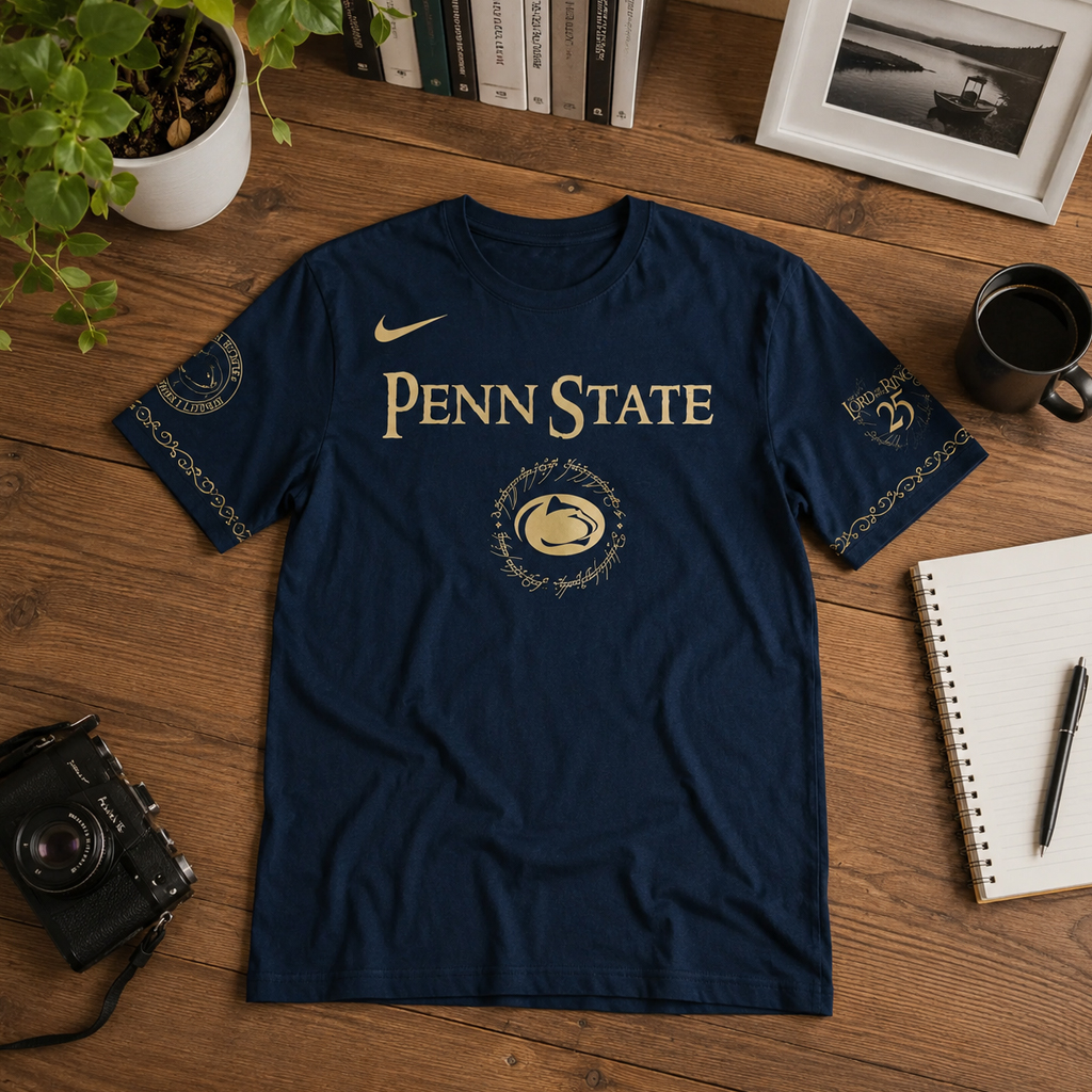 Unisex Penn State Nittany Lions Lord Of The Rings Night 2026 Blue Graphic Shirt for College Sports Fans 3 Unisex Penn State Nittany Lions Lord Of The Rings Night 2026 Blue Graphic T-Shirt for College Sports Fans