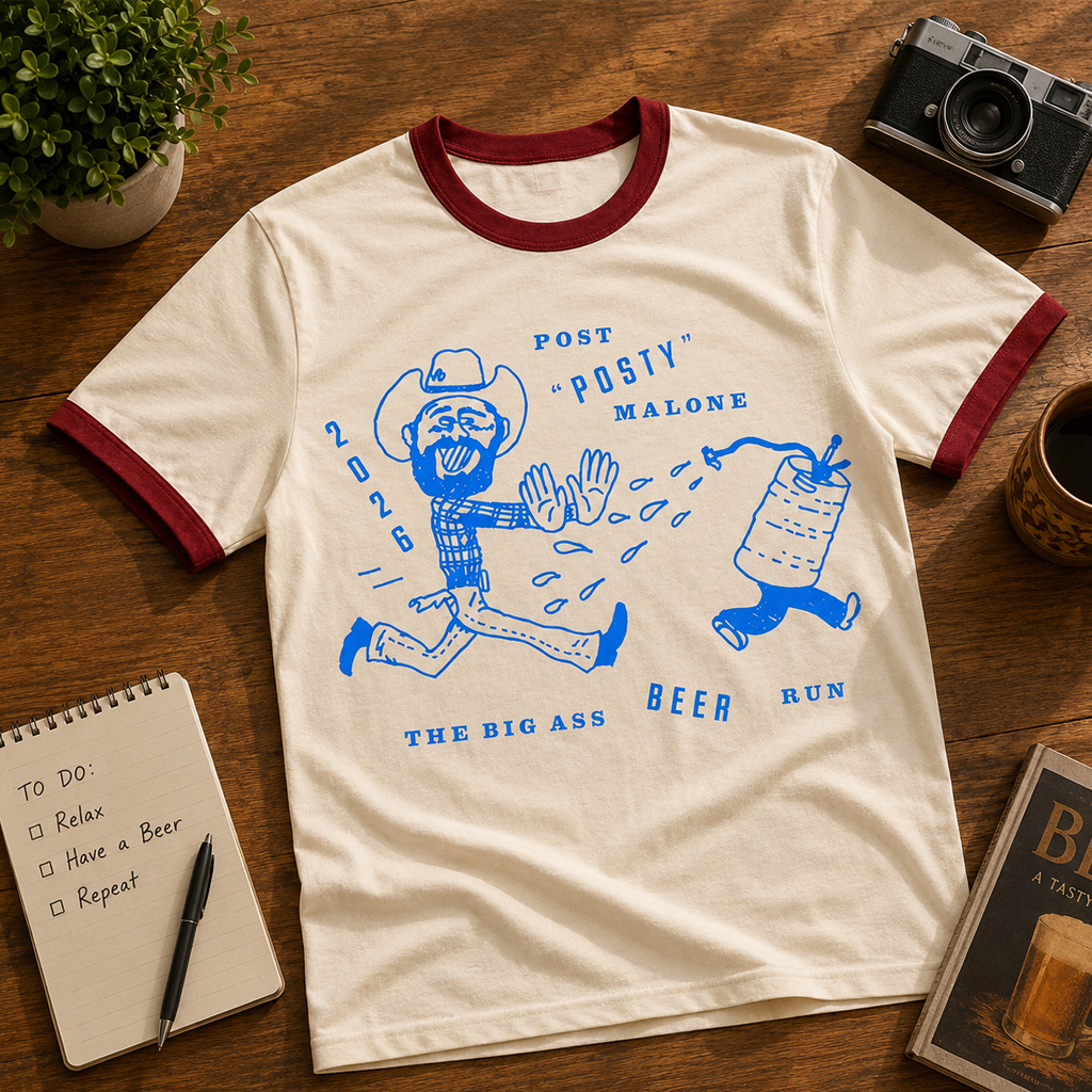 Unisex Post Malone Big Ass Stadium Tour 2026 Graphic Shirt – Beer Run Concert Fan Tee 2 Unisex Post Malone Big Ass Stadium Tour 2026 Graphic Shirt – Beer Run Concert Fan Tee