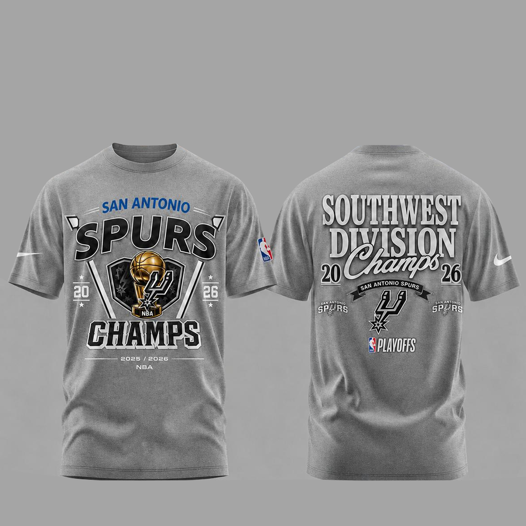 Unisex San Antonio Spurs 2026 Southwest Division Champions Graphic Shirt for Basketball Fans 1 Unisex San Antonio Spurs 2026 Southwest Division Champions Graphic Shirt for Basketball Fans