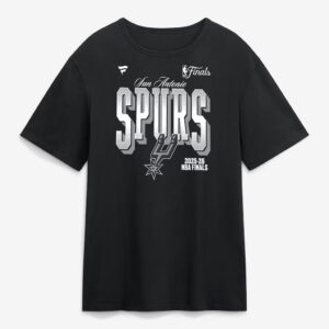 Unisex San Antonio Spurs Black 2026 Finals Graphic Shirt for Basketball Fans
