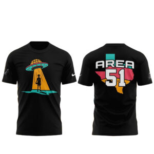 Unisex San Antonio Spurs Fiesta Alien Landing Graphic T-Shirt 2026 for Basketball Fans