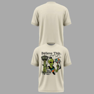 Unisex San Antonio Spurs Wemby Alien Beige Graphic T-Shirt 2026 for Basketball Fans