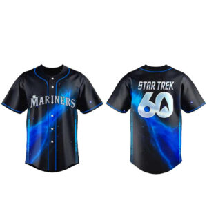 Unisex Seattle Mariners Star Trek 60th Anniversary Night 2026 Baseball Jersey for Baseball Fans