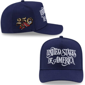 Unisex United States Of America 250th Anniversary 2026 Patriotic Graphic Hat for USA Fans