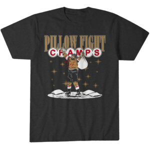 Unisex Vegas Golden Knights Hockey Pillow Fight Champs Graphic T-Shirt for Hockey Fans