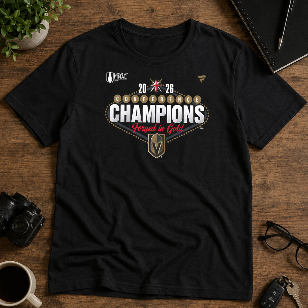 Unisex Vegas Golden Knights Western Conference Champions Hometown Graphic T-Shirt 2026 for Hockey Fans 2 Unisex Vegas Golden Knights Western Conference Champions Hometown Graphic T-Shirt 2026 for Hockey Fans