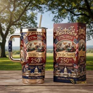 Unisex Us 250Th Anniversary We The People Commemorative Graphic Tumbler for Fans