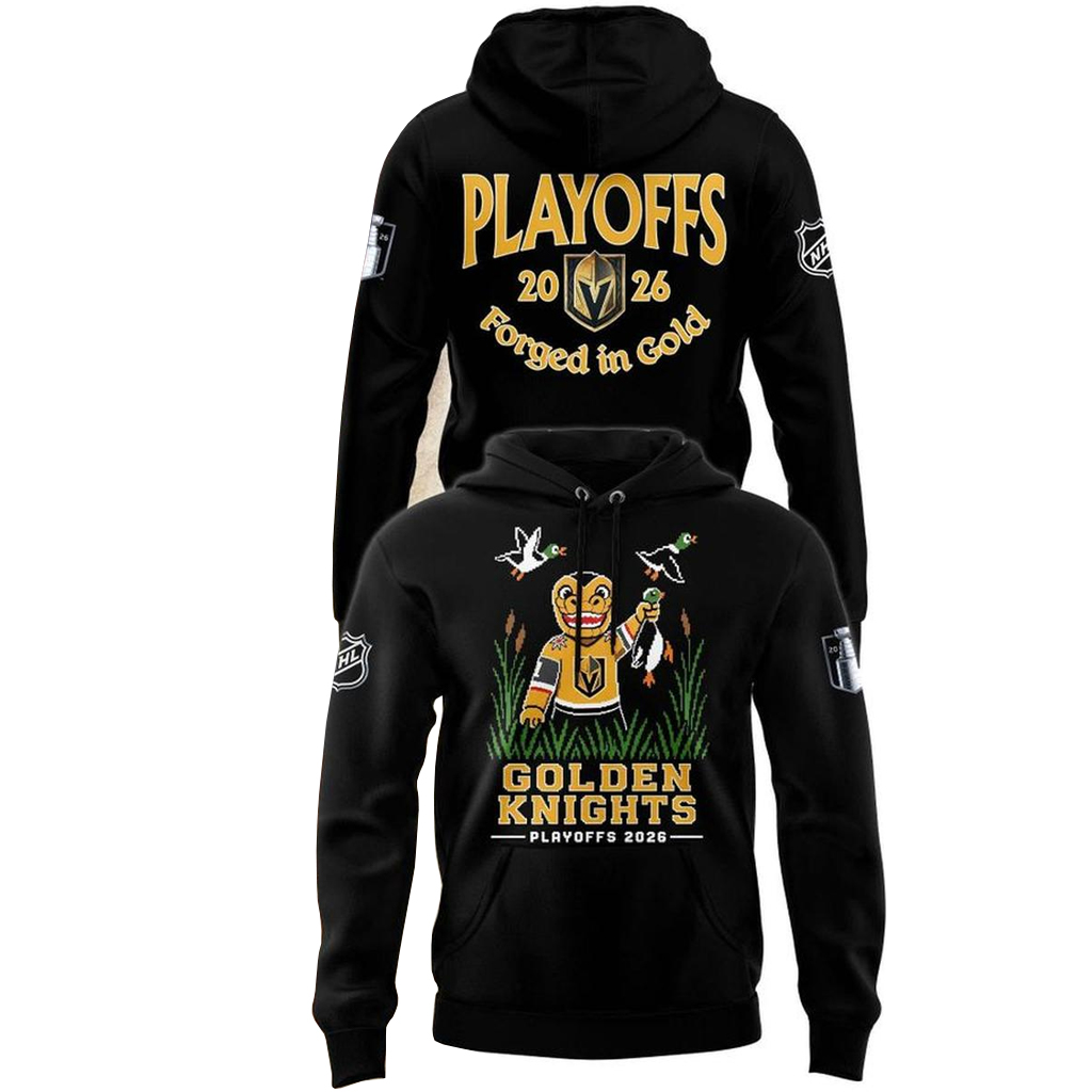 Vegas Golden Knights 2026 Playoffs Round 2 Forged in Gold Shirt 2 Vegas Golden Knights 2026 Playoffs Round 2 Forged in Gold Hoodie