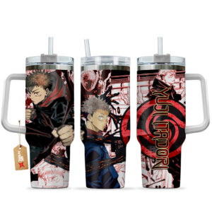 Yuji Itadori Jujutsu Kaisen Graphic Tumbler for Anime Fans