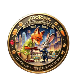 Zootopia 10th Anniversary It’s Called A Hustle Sweetheart Coin